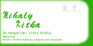 mihaly kitka business card